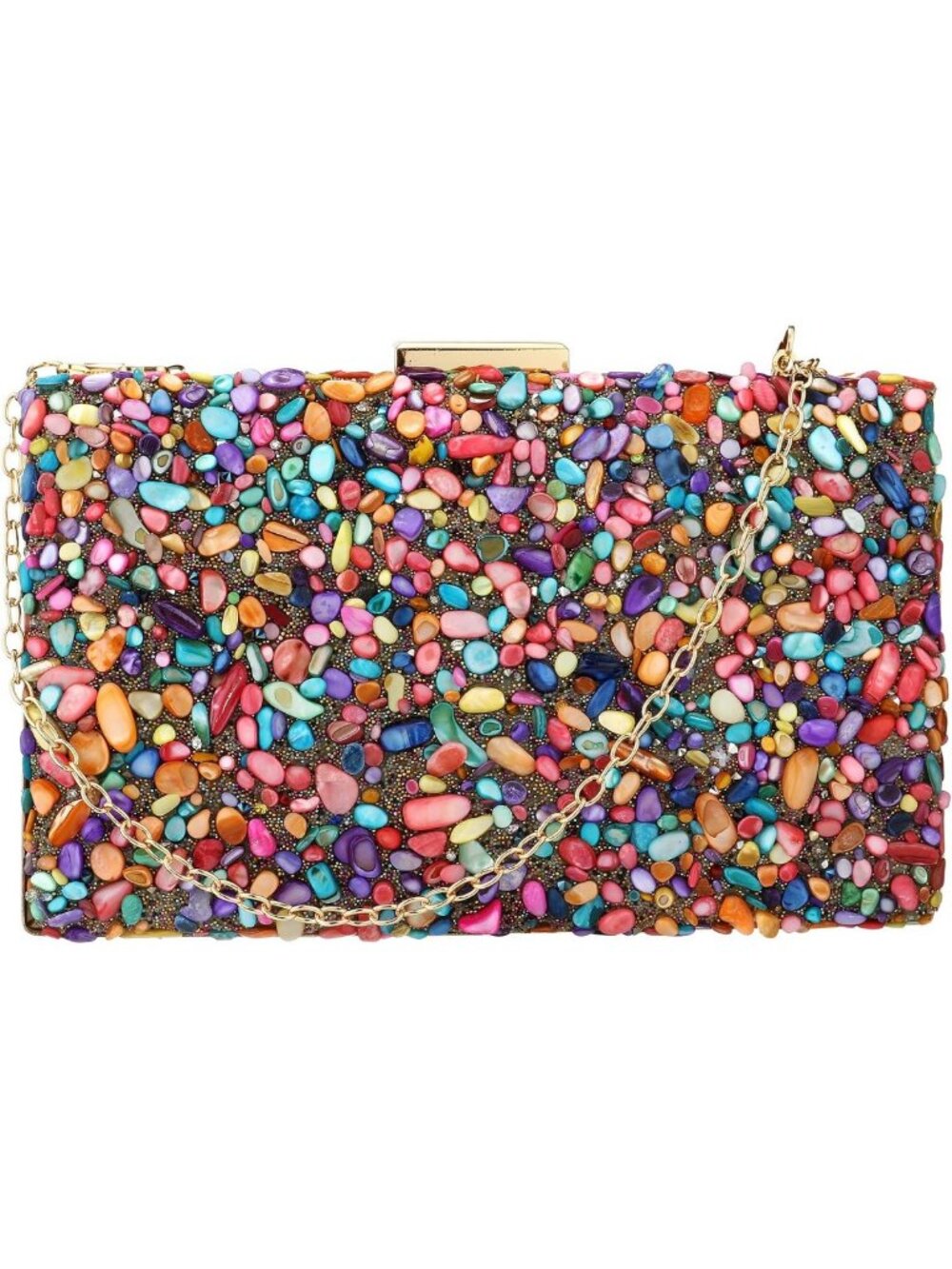 Chic Acrylic Evening Clutch Bag | Geometric Crossbody Purse for Weddings & Prom